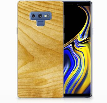 B2Ctelecom Samsung Galaxy Note 9 Uniek TPU Hoesje Licht Hout