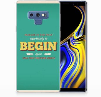 B2Ctelecom Samsung Galaxy Note 9 Uniek TPU Hoesje Quote Begin