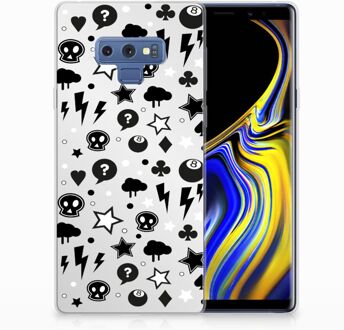 B2Ctelecom Samsung Galaxy Note 9 Uniek TPU Hoesje Silver Punk