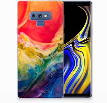 B2Ctelecom Samsung Galaxy Note 9 Uniek TPU Hoesje Watercolor Dark