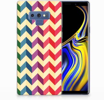 B2Ctelecom Samsung Galaxy Note 9 Uniek TPU Hoesje Zigzag Color