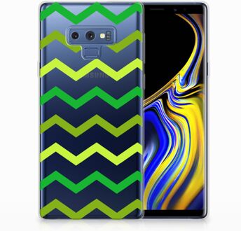 B2Ctelecom Samsung Galaxy Note 9 Uniek TPU Hoesje Zigzag Groen