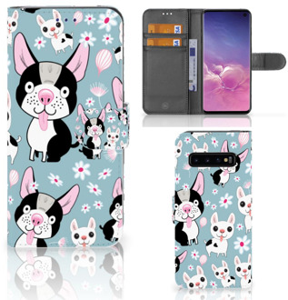 B2Ctelecom Samsung Galaxy S10 Book Case Design Hondjes