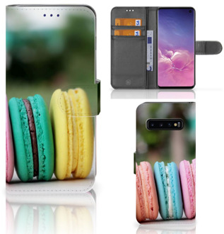 B2Ctelecom Samsung Galaxy S10 Book Case Design Macarons