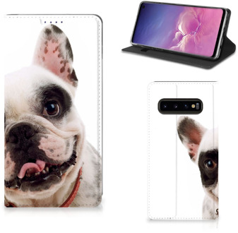 B2Ctelecom Samsung Galaxy S10 Bookcover  Franse Bulldog