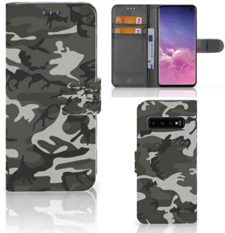 B2Ctelecom Samsung Galaxy S10  Hoesje Bookcase Army Light