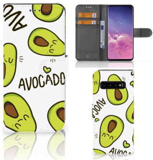 B2Ctelecom Samsung Galaxy S10  Hoesje Bookcase Avocado Singing