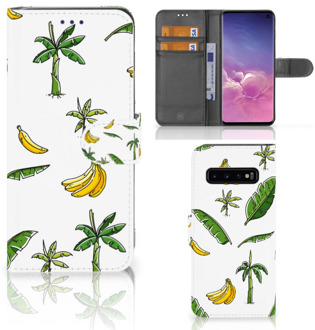 B2Ctelecom Samsung Galaxy S10 Hoesje Bookcase Banana Tree