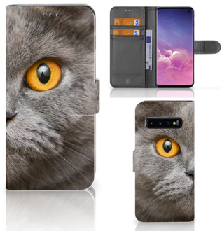 B2Ctelecom Samsung Galaxy S10  Hoesje Bookcase Britse Korthaar