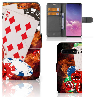 B2Ctelecom Samsung Galaxy S10  Hoesje Bookcase Casino