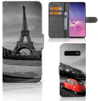 B2Ctelecom Samsung Galaxy S10  Hoesje Bookcase Eiffeltoren