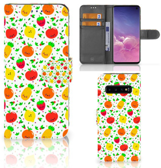 B2Ctelecom Samsung Galaxy S10 Hoesje Bookcase Fruits