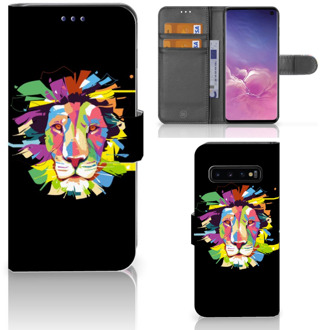 B2Ctelecom Samsung Galaxy S10  Hoesje Bookcase Lion Color