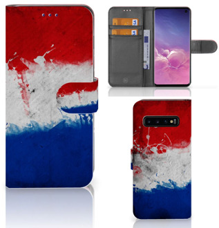 B2Ctelecom Samsung Galaxy S10  Hoesje Bookcase Nederlandse Vlag