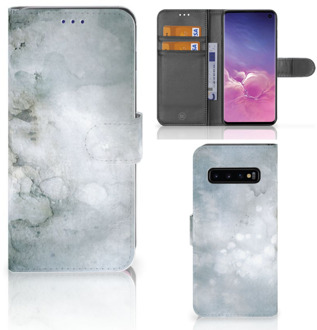 B2Ctelecom Samsung Galaxy S10  Hoesje Bookcase Painting Grey