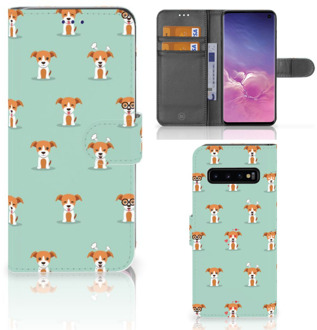 B2Ctelecom Samsung Galaxy S10  Hoesje Bookcase Pups