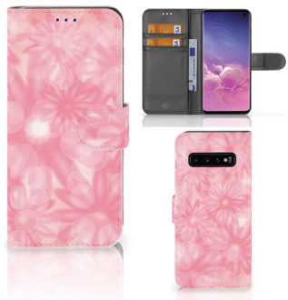 B2Ctelecom Samsung Galaxy S10  Hoesje Bookcase Spring Flowers