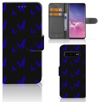 B2Ctelecom Samsung Galaxy S10  Hoesje Bookcase Vlinder Patroon