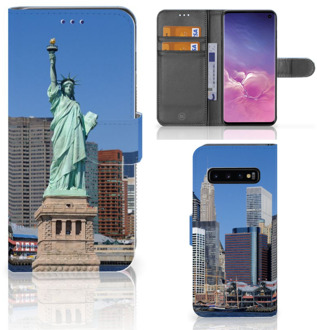 B2Ctelecom Samsung Galaxy S10  Hoesje Bookcase Vrijheidsbeeld