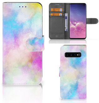 B2Ctelecom Samsung Galaxy S10  Hoesje Bookcase Watercolor Light