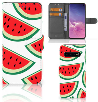 B2Ctelecom Samsung Galaxy S10  Hoesje Bookcase Watermelons