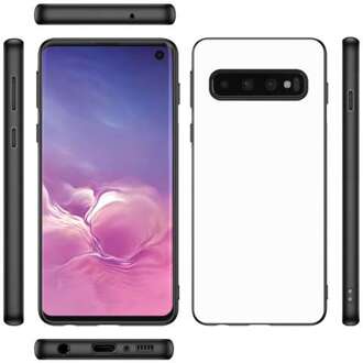 B2Ctelecom Samsung Galaxy S10 Hoesje TPU Gripcase Zwart/wit