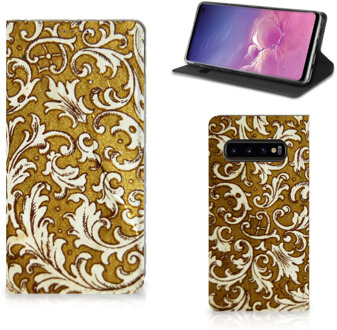 B2Ctelecom Samsung Galaxy S10 HoesjeDesign Barok Goud