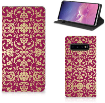 B2Ctelecom Samsung Galaxy S10 HoesjeDesign Barok Pink