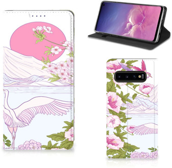 B2Ctelecom Samsung Galaxy S10 HoesjeDesign Bird Standing