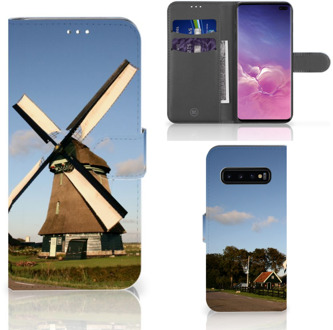 B2Ctelecom Samsung Galaxy S10 Plus Book Case Hoesje Molen