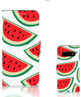 B2Ctelecom Samsung Galaxy S10 Plus Book Case Hoesje Watermelons