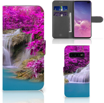 B2Ctelecom Samsung Galaxy S10 Plus Book Case Hoesje Waterval