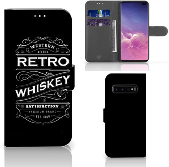 B2Ctelecom Samsung Galaxy S10 Plus Book Case Hoesje Whiskey