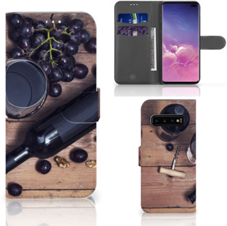 B2Ctelecom Samsung Galaxy S10 Plus Book Case Hoesje Wijn