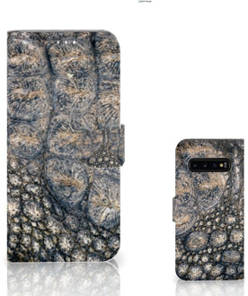 B2Ctelecom Samsung Galaxy S10 Plus Book Case Krokodillenprint