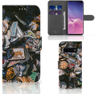 B2Ctelecom Samsung Galaxy S10 Plus Bookcover hoesje Badges