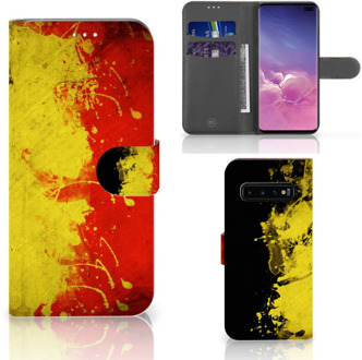 B2Ctelecom Samsung Galaxy S10 Plus Bookcover hoesje Belgische Vlag