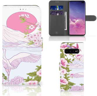 B2Ctelecom Samsung Galaxy S10 Plus Bookcover hoesje Bird Standing