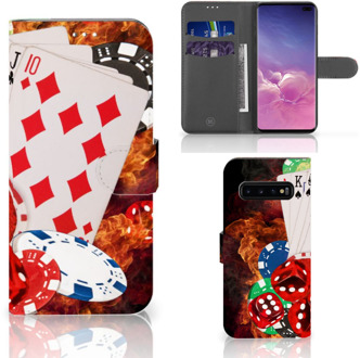 B2Ctelecom Samsung Galaxy S10 Plus Bookcover hoesje Casino