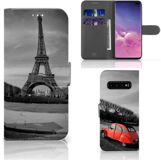 B2Ctelecom Samsung Galaxy S10 Plus Bookcover hoesje Eiffeltoren