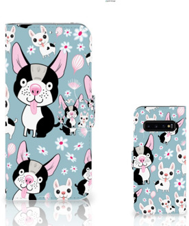 B2Ctelecom Samsung Galaxy S10 Plus Bookcover hoesje Hondjes