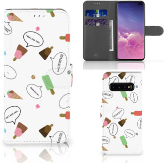 B2Ctelecom Samsung Galaxy S10 Plus Bookcover hoesje IJsjes