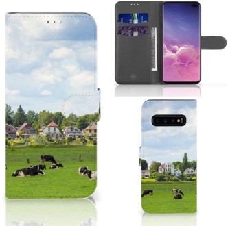 B2Ctelecom Samsung Galaxy S10 Plus Bookcover hoesje Koeien