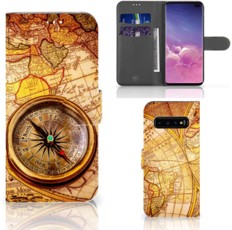 B2Ctelecom Samsung Galaxy S10 Plus Bookcover hoesje Kompas