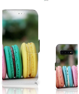 B2Ctelecom Samsung Galaxy S10 Plus Bookcover hoesje Macarons