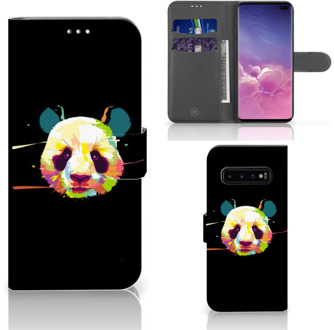 B2Ctelecom Samsung Galaxy S10 Plus Bookcover hoesje Panda Color