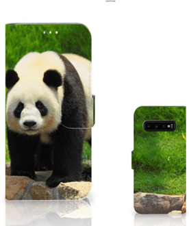 B2Ctelecom Samsung Galaxy S10 Plus Bookcover hoesje Panda