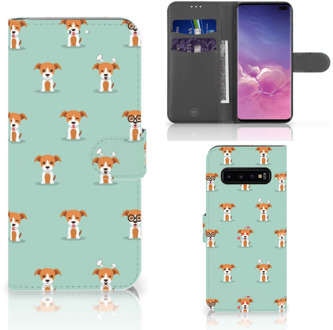 B2Ctelecom Samsung Galaxy S10 Plus Bookcover hoesje Pups