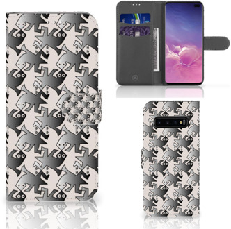 B2Ctelecom Samsung Galaxy S10 Plus Bookcover hoesje Salamander Grey