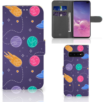 B2Ctelecom Samsung Galaxy S10 Plus Bookcover hoesje Space